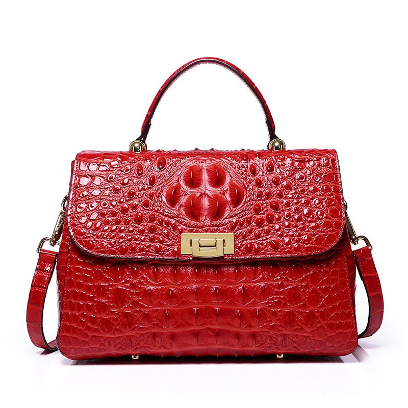 The Muna Amethyst Croc Bag