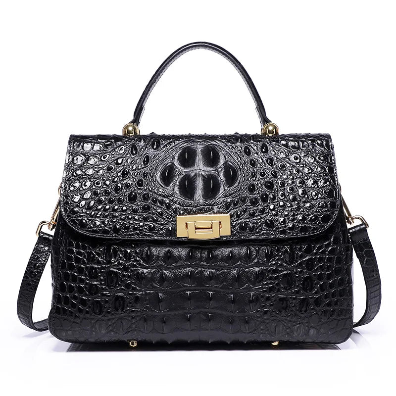 The Muna Amethyst Croc Bag
