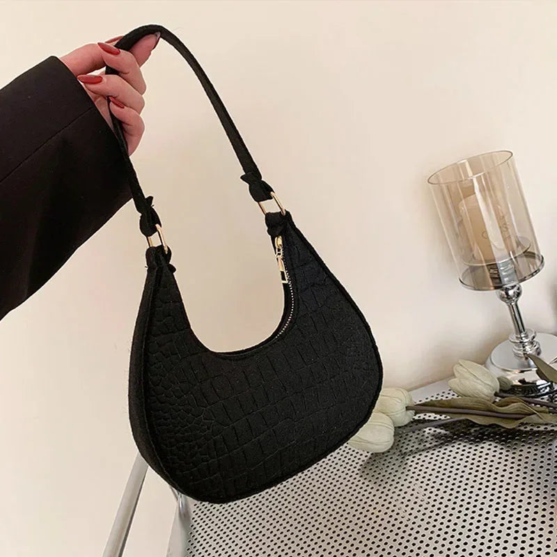 The Black Knit Bag