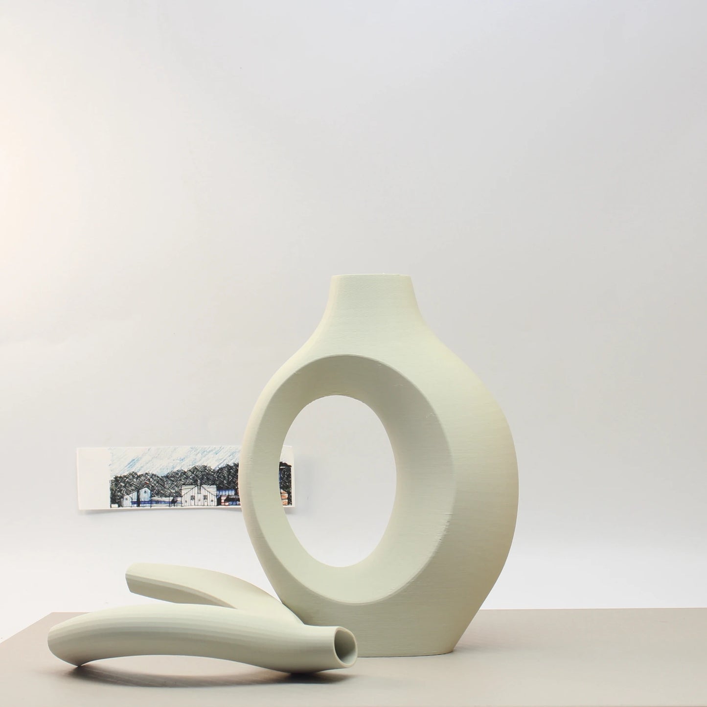 The Celestine Embrace Vases
