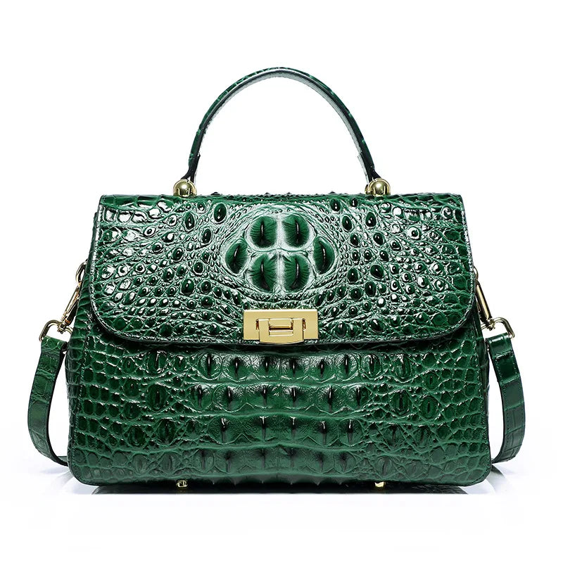 The Muna Amethyst Croc Bag