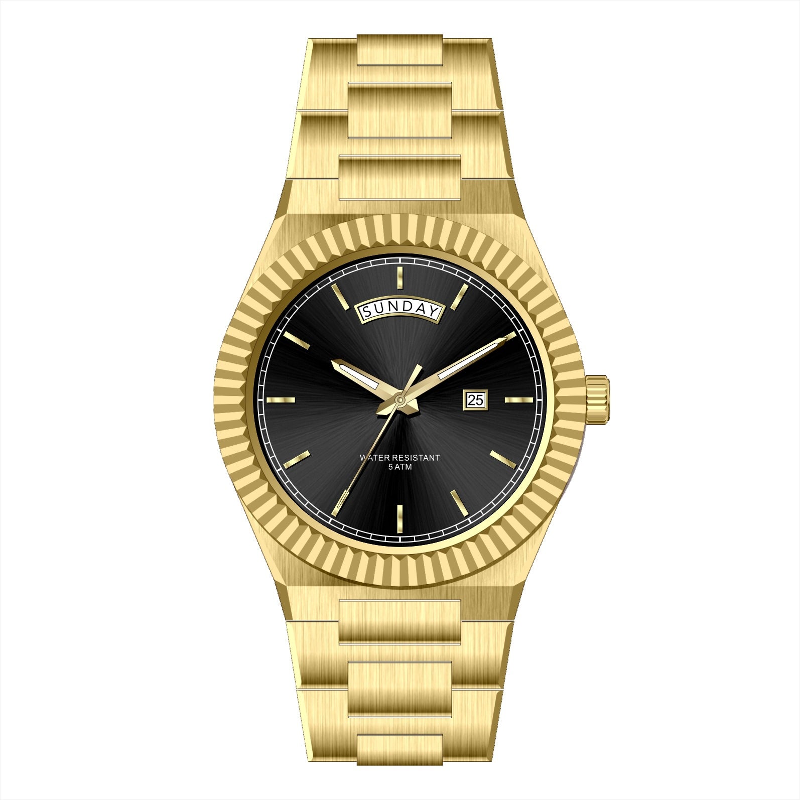 Business Log-Type Quartz Waterproof Steel Strap