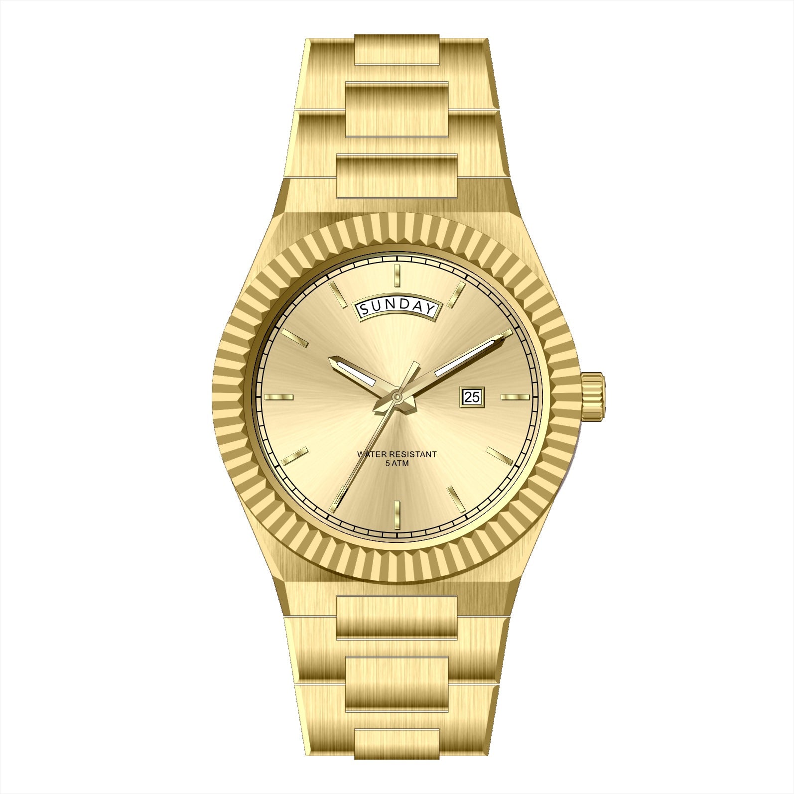 Business Log-Type Quartz Waterproof Steel Strap