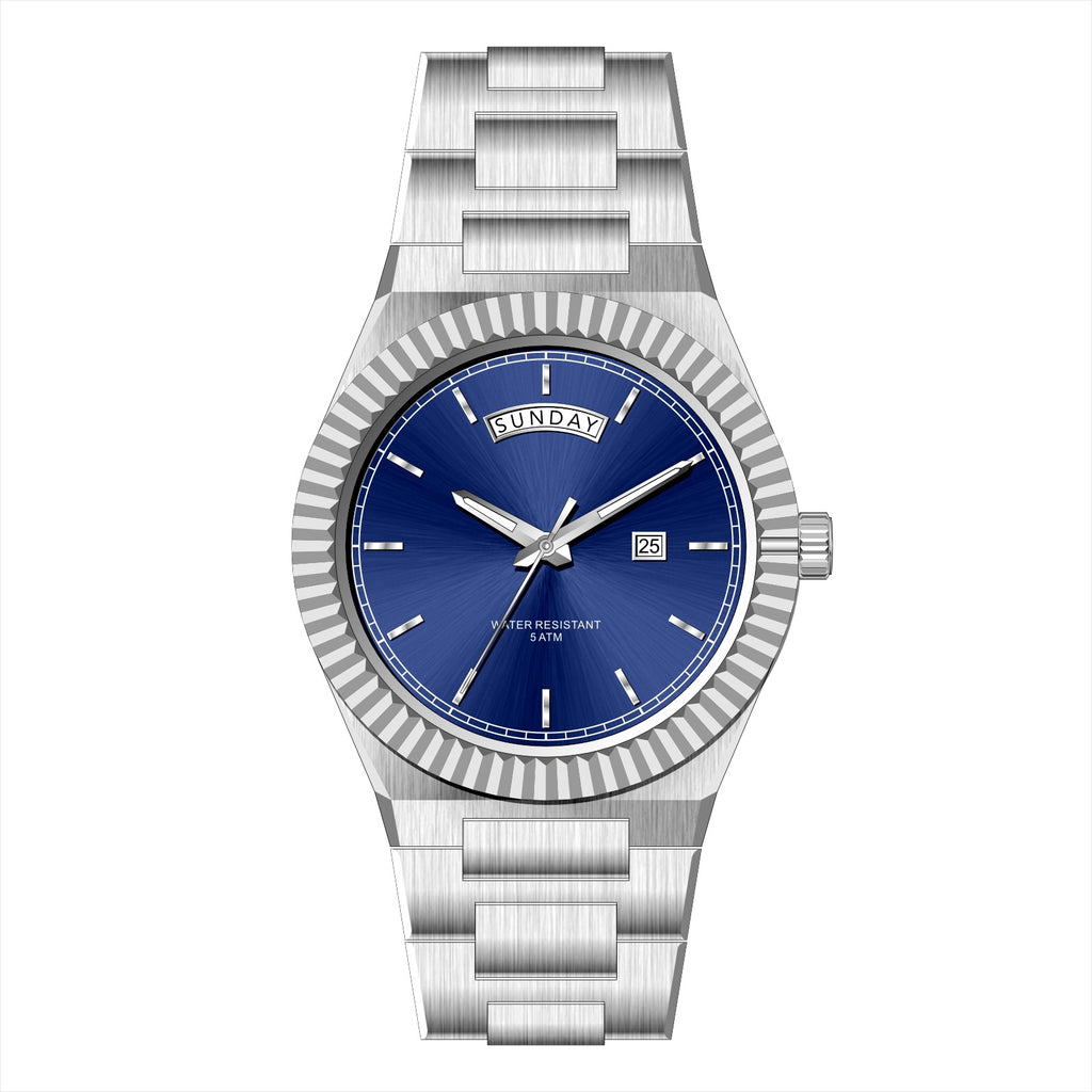 Business Log-Type Quartz Waterproof Steel Strap