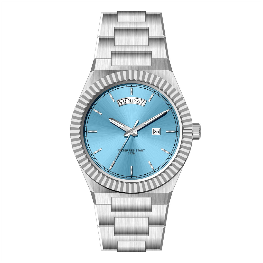 Business Log-Type Quartz Waterproof Steel Strap