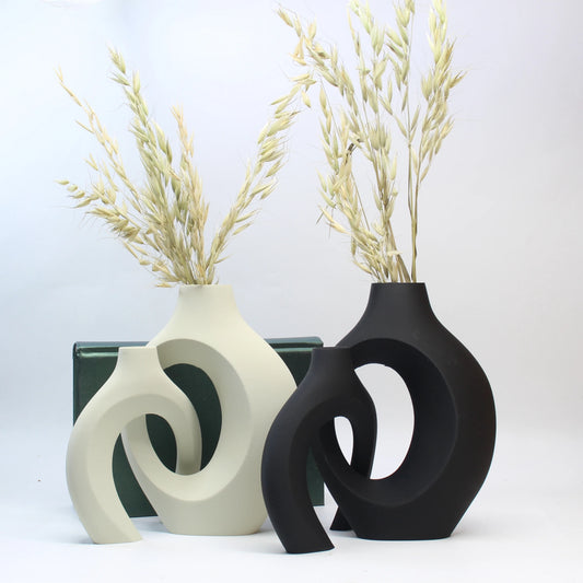 The Celestine Embrace Vases