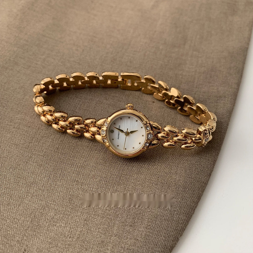 Elegant Personality Trend Mild Luxury Retro Rhinestone Quartz Watch