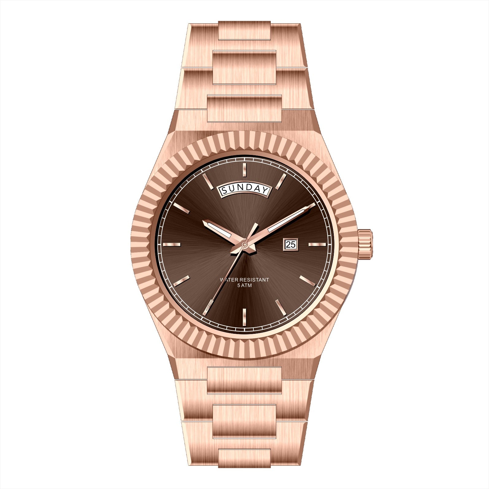 Business Log-Type Quartz Waterproof Steel Strap