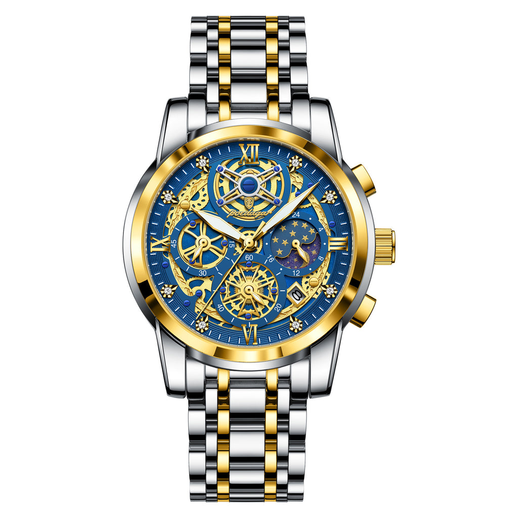 High-grade Waterproof Hollow Out Luxury Large Dial
